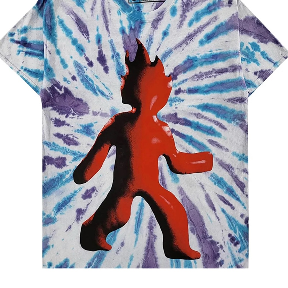 NWOT New Travis Scott Cactus Jack Medium M Men Astroworld Tie-Dye Tee Shirt - Picture 2 of 3